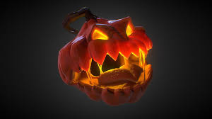 Halloween Pumpkin By Thanos Bompotas Halloween Pumpkins Tree Monster Halloween 3d