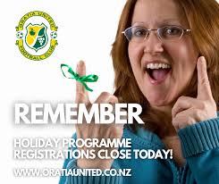 We are running through school holidays !!