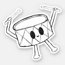 Little Drummer Boy Sketch Sticker Zazzle Com Boy Sketch Design Your Own Stickers Drummer Boy