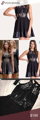 Bebe Lace And Leather Dress Vampire Diaries Outfits Vampire Diaries Costume Vampire Clothes