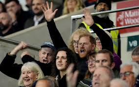 Prince Harry booed as Leicester fight back to beat Gloucester — The Telegraph