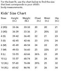 Kids Size Chart Size Chart For Kids Sewing Measurements Charts For Kids