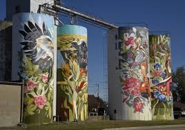 Silo Mural In Greencastle In Was Completed In Sept 2019 By Artist Andrei Krautsau In 2020 Murals Street Art Public Art Street Art