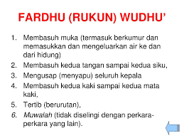 Adapun batasan usianya tidak ada penjelasan yang pasti dari ulama madzhab syafi'i, yang. Rukun Wudhu Jakim