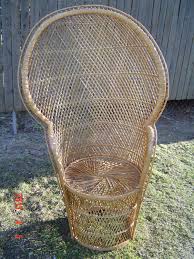 High Back Wicker Rattan Chair Peacock Fan Back Local Pickup Only Metro Detroit Area 95 00 Via Etsy Wicker Rattan Chair Wicker Rattan Chair