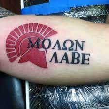 Come and take it greek tattoo. What Does Molon Labe Tattoo Mean Represent Symbolism