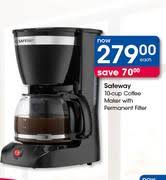 Pack the coffee just the way you like it. Special Safeway 10 Cup Coffee Maker With Permanent Filter Each Www Guzzle Co Za