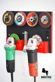 Black And Decker Bench Grinder Parts Angle Grinder Holder Diy Grinder Storage Rack In 2020 Diy Holder Garage Workshop Organization Workshop Storage