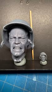 Military miniature print work details