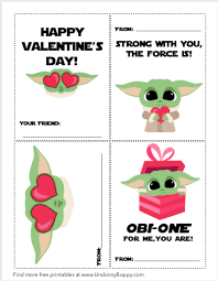 Hallmark star wars valentines day card for kid with removable backpack clip (baby yoda) 4.7 out of 5 stars. Baby Yoda Valentine S Cards Free Printables Beth Bryan