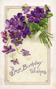 Birthday Wishes In French Images Bumble Button Gorgeous Antique French Postcards With Tiny Rose Buds And Violets Free Victorian And E Vintage Birthday Cards Birthday Postcards Birthday Cards