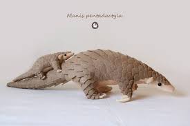 Pangolin Mother And Child 2 Plush By Icecream80810 On Deviantart Realistic Stuffed Animals Pangolin Stuffed Toys Patterns