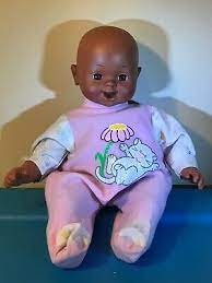 Vintage Cititoy 2001 African American Aa Soft Vinyl Cloth 12 Inch Doll Baby Ebay