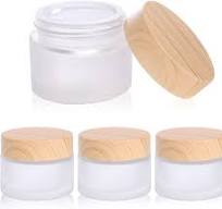 50 Gram/ml Glass Cosmetic Containers with lids，Round Frosted Cosmetic Jars with Leakproof lids,Small Empty Glass Sample Jars for Makeup Lip Scrub Balm ...