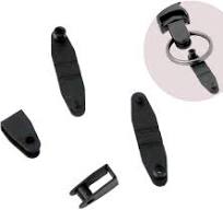 5 Pack - Hang Rites Plastic Badge Strap Clip / PVC ID Holder to Keychain  Connector - Small Adapter Connects I'd to Key Ring Lanyard or Attach Keys  to ...