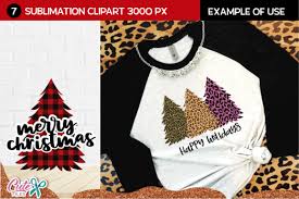 Download Christmas Tree Sublimation Clipart Graphic By Cute Files Creative Fabrica SVG Cut Files