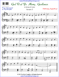 It is the lead single from the album piano man from 1973 and has since been included on many of his other albums. God Rest Ye Merry Gentlemen Piano Sheet Music Free Printable Pdf