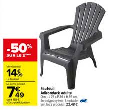 We did not find results for: Offre Fauteuil Adirondack Adulte Chez Carrefour