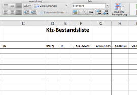 Zusammenfassung der monatsergebnisse auf extra blatt. Kfz Bestandsliste Eine Excel Vorlage Autofreund24