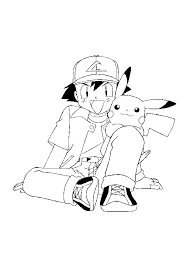 Coloriage Pokemon Sacha