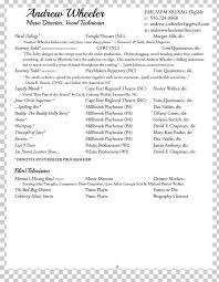 Whichever theatre resume template you'll be using is, it should be started with your name in boldface. Resume Template Musical Theatre Cover Letter Png Clipart Area Conductor Cover Letter Curriculum Vitae Document Free