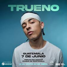 Desde argentina @trueno por primera vez en Guatemala 🇬🇹 Entradas a la  venta este sábado 13 de abril a partir de las 10:00de la mañana en  www.todoticket.com Evento gracias a @showbusinessgt @envivo_gt