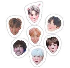 Blushing Bts Sticker Set Sticker By Interludewings Buku Gambar Ilustrasi Ilustrasi Lucu
