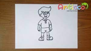Cartoon drawing illustration, little boy riding a bike, sport, bicycle, hybrid bicycle png. How To Draw A Cartoon Boy Step By Step For Beginner Youtube