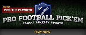 My family and friends participate in a yahoo football pickem league. Yahoo Sports Pro Football Pick Em So Off Your Smarts By Picking The Winners In All Of The College Yahoo Fantasy Football College Bowl Games Fantasy Football