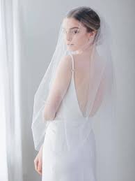 Two Tier Veil Wedding Veil Veil With Blusher 2 Layer Etsy Long Veils Bridal Simple Veil Wedding