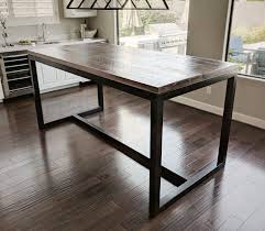 bar height dining table yamwood foundry
