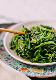 Stir Fried Watercress Chinese Style The Woks Of Life Recipe Watercress Recipes Leafy Greens Recipes Asian Vegetables