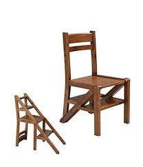 Yanzhen Foldable Chair Ladder Multifunction Dual Use Four Step Ladder Solid Wood House Furniture Design Home Decor Furniture Home Appliances
