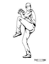We hope you enjoy our online coloring books! 14 Baseball Player Coloring Pages Free Sports Printables Print Color Fun