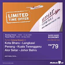 You're at the right place. Malindo Air Promosi Waktu Terhad Tiket Ke Destinasi Terpilih Dari Rm79