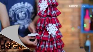 Ini model pohon natal terbaru 2018. Dsign Handcraft Pohon Natal Tartan By Netmediatama