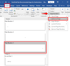 How To Insert Page Number In Word From Specific Page Page Number Words Number Words