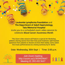 A blue bracelet signifies colon and thryroid cancer. The Leukemia Lymphoma Foundation On Twitter Lets Celebrate Blood Cancer Awareness Month Together In A Live Zoom Session Featuring An Art Workshop Patients Sharing Stories From Their Lives Post Treatment Light Hearted Questions From