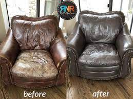Espresso Dark Brown Vinyl Leather Furniture Dye Finish Leather Furniture Leather Restoration Leather Chair