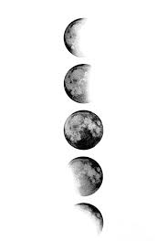 Moon Phases By Scandinavian Walls Black And White Photo Wall Black And White Picture Wall Moon Wall Art