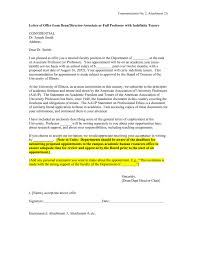 You can write a letter to the vice president and also to the dean of student affairs and the president. Letter Of Offer From Dean Director Associate Or Full Professor With