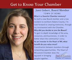 Get to Know Your Heart of Wisconsin Chamber of Commerce! Meet Board Member  Jami Gebert