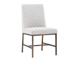 Clark Dining Chair Antique Brass Light Grey Fabric Dining Chairs Upholstered Dining Chairs Upholstered Side Chair