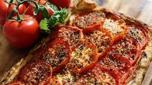 Tomato Tart Summer French Cuisine Vegetarian Dishes Easy Recipe Tomato Tart French Cooking French Recipes Authentic