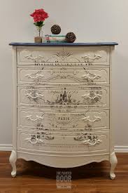 french provincial tall boy top of dresser done in behr s durango blue body and hardware done in f painted furniture shabby chic furniture furniture makeover pinterest