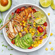 The author and cook melissa clark takes you into her kitchen to show you how easy it can be to make exquisite and delicious meals. Mexican Grilled Chicken Bowl Recipe Healthy Fitness Meals