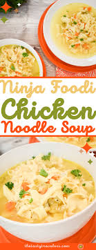 Ninja Foodi Chicken Noodle Soup Recipe Chicken Noodle Chicken Soup Recipes Soup Recipes Chicken Noodle