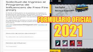 Utilizamos cookies para asegurar que damos la mejor experiencia al usuario en nuestra web. Formulario Para Ser Influencer De Garena Freefire 2021 Formulario Grupo De Influencers Freefire Youtube