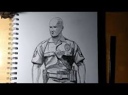 How To Draw A Realistic Police Officer Youtube Police Officer Police Realistic Drawings