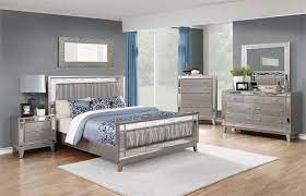 Coaster Leighton 4 Piece Bedroom Set Las Vegas Furniture Online Lasvegasfur Mirrored Bedroom Furniture Mirrored Bedroom Furniture Sets Bedroom Furniture Sets